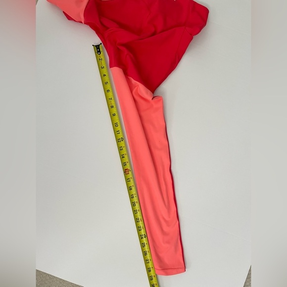 Nikki B Blackketter GYMSHARK Season 2 Red Coral Marl Leggings M pockets - Picture 9 of 10